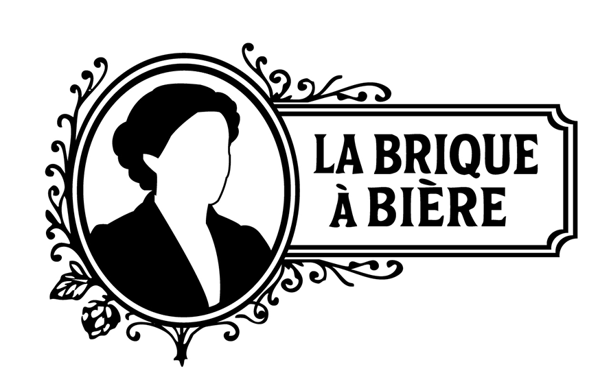 Logo en blanc sur fond noir