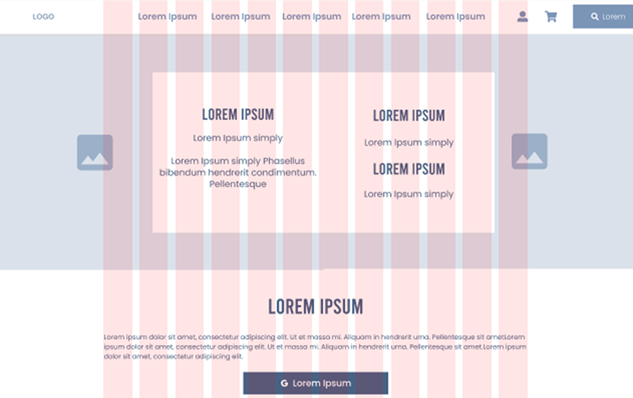 Wireframe de la page Contact