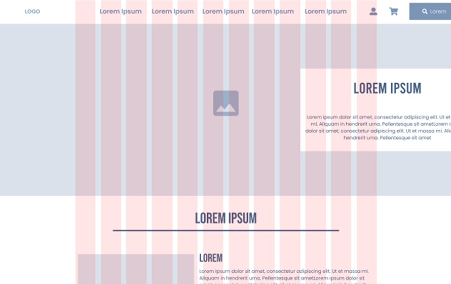Wireframe de la page Notre Histoire